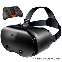 VR기기 VR VRGPRO 플러스 + 미니 안경 3D 가상 현실 안경 헤드폰 이어폰 구글 카드보드 용 헤드셋, [04] VR MOCUTE, 04 VR MOCUTE