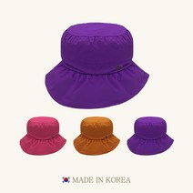 국내생산 폴리재질 봄 여름 나들이 등산 모자 리본챙벙거지