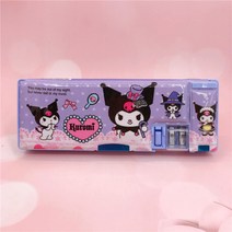 양면 마그네틱 문구함 학생 멀티필통 산리오캐릭터 쿠로미 마멜 쌍둥이, 1개, 쿠루미