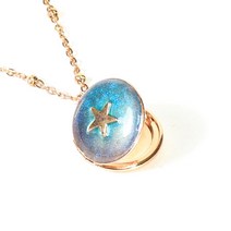 사진목걸이 HummingBird 069 우주 별 그리고 꿈 20mm 인생아이템 로켓 빈티지 목걸이 각인전사