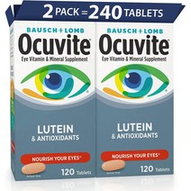 바슈롬 오큐바이트 Ocuvite 루테인 비타민 120정 2병