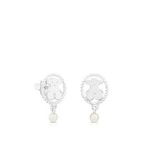 TOUS 실버 카미 이어링 위드 펄 / Silver Camee Earrings with Pearl / 귀걸이 / 712323600