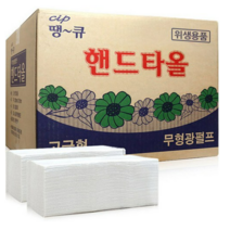 땡큐 무형광핸드타올, 3박스, 1000매