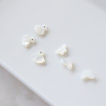 [1개]관통형 오리 나비 자개 팬던트 3-406 비즈공예 팔찌만들기 목걸이 악세사리부자재