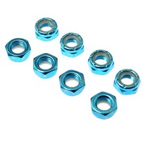 ZRM&E 8피스 탄소강 차축 너트 스케이트보드 롱보드 트럭 액세서리