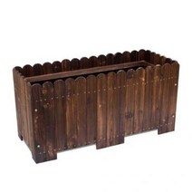 대형화분 옥상꾸미기 야외 옥상 텃밭 베란다 발코니, 길이 너비 높이 120x50x50, 탄화 색상(다리 두꺼움)
