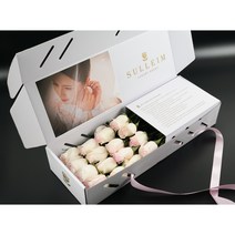 설레임플라워 로즈박스 나만의 포토박스 생화 장미 꽃다발 꽃선물 생일 결혼기념일선물 꽃배달서비스
