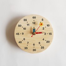 대문닷컴 DIY 반제품 교육용 미니원목 시계만들기 (13cm), 시계판+기본무브+연필바늘+스텐실도안