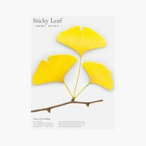 스티키리프 은행 Yellow L 감성메모 꽃메모지 감성메모지 접착식, 단품