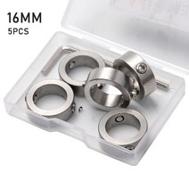 스테인레스 스틸 샤프트 칼라 세트 스크류 스타일 3mm 4mm 6mm 8mm 12mm 목공 드릴 스토퍼 깊이 스톱링 5 개, [12] 16MM