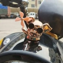 오토바이 피규어 자전거 장식 소품 인형 자동차 헬멧 차량용 모형 바이크 미니 미니어처, 옵션5