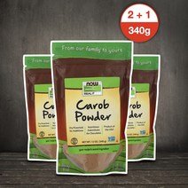3세트 나우푸드 리얼푸드 캐롭 캐럽 파우더 340g carob, 3개