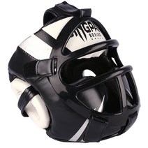 권투 복싱 태권도 무에타이 격투 안면보호대 풀페이스 헤드기어, 06.베놈 클로즈드 복싱 헬멧 블랙, 03.L, 1개