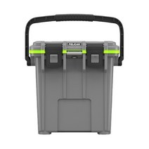 펠리칸 프로기어 엘리트쿨러 아이스박스 20QT, 18L, 다크그레이 + 그린
