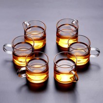 6p 유리 찻잔세트 티잔 홍차잔 허브 티포트 다기 다도