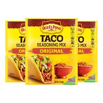 올드 엘 파소 오리지널 타고 시즈닝 3개x28g Old El Paso Original Taco Seasoning (1oz. 3pk.), 28g, 3개