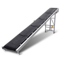 컨베이어 벨트 하역 물건운반 롤러 무동력 수동 공장, 800mm, 5미터 업그레이드 산업용 모터