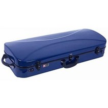 Crossrock 유리 섬유 백팩 스타일 2 4/4 풀 사이즈 바이올린 케이스 화이트 (CRF1020DVWT), Double Violin Case, Navy Blue