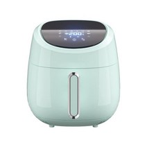 에어프라이어 대용량 후라이기 ELPIS4L 스마트 에어 프라이어 1400W 오일 프리 디지털 컨트롤 전기 딥 8 프리셋 메뉴 다목적 오븐 토스터, 357T-Aqua Blue+EU