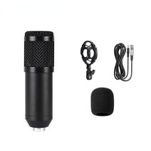 DJ장비 무대음향 BM800 콘덴서 마이크 브래킷 3.5MM 오디오 USB V8Sound 카드 금속 쉘 지원 휴대 전화 컴퓨, [03] Black Shock Mount