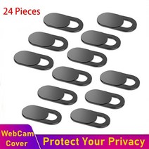 노트북 웹캠 커버 범용 스마트 폰 렌즈 스티커 카메라 iphone 2 xioami 노트북 antispy 개인 정보 보호 렌즈 케이스, 24개 흰색