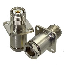 1Pcs 커넥터 UHF SO239 암 잭 4 홀 플랜지 클램프 RG8 LMR400 RF 어댑터 동축 높은 Quanlity, 01 1-10PCS