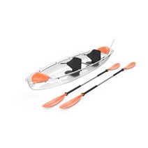 투명 카약 카누 보트 수중 레저 수상 1인용 2인용 수중관찰, 투명 듀오 [표준품목] B타입 3.30m