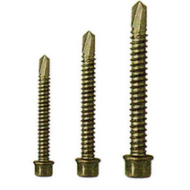 육각머리 직결피스 스크류볼트 철 스텐 판넬 철판용 육각머리 양날 직결나사, 150mm