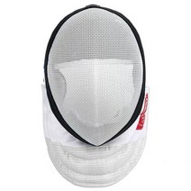검도 타격대 펜싱 마스크 가면 헬멧 학생 성인, 국기 레드(탈착 가능) 350N 훈련용
