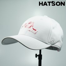 [햇츠온]J0SM203WH HatsON 브랜드 남자 여자 무지 심플 레터링 스트랩 스트럭쳐 하드 볼캡 야구 모자 AD