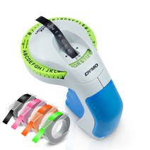 라벨기 라벨프린터 uniplus for dymo labeling machine dymo 12965 manual labeller print 3d embossing label, 7-1팩 프린터-4팩 테이프