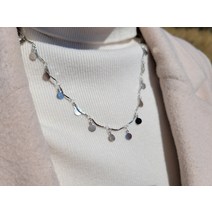 블로썸스틸 써지컬스틸 원 팬던트 여자 실버 체인 목걸이
