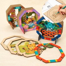 민화 우드시어터 팬시우드 만들기 재료 전통 우드공예, 원앙도