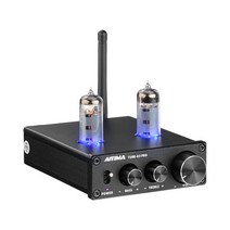 AIYIMA 6K4 진공관 앰프 가정용 사운드 시어터용 프리앰프 블루투스 5.0 트레블 베이스 톤 조정, 01 Black Unit