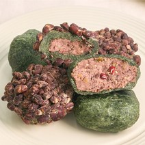 호미담 아침대용떡 저당 팥앙금 쑥찹쌀떡 밥알찹쌀떡, 12개