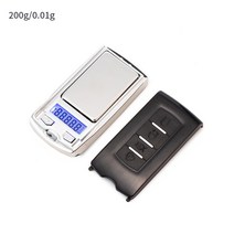 휴대용 미니 디지털 포켓 저울 200G/100G 0.01G 골드 스털링 쥬얼리 그램 밸런스 무게 전자 정밀 저울, 02 A 200g 0.01g