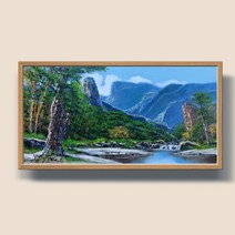 [워너비아트] 부귀 소나무그림 그림액자 유화그림 풍수액자 20호, 상세 설명 참조