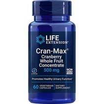 라이프익스텐션 크랜베리 추출물 500mg 60캡슐 x 1통 Cran-Max, 60정