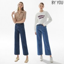 [바이유] 여성 라이크라 밴딩 데님 팬츠 2종택1_IDWW 여자밴딩팬츠 여성밴딩팬츠