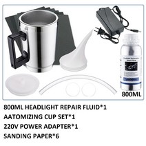 SPTA 폴리셔패드 SPTA폴리셔 광택기 증류기 UTRAI 자동차 헤드라이트 연마 증발기 화학 광택 액체 폴리머, 4.800ml and 220v