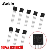 18B20 DS18B20 ~ 92 3 핀 와이어 디지털 온도계 온도 IC 센서 18b20 diy 전자 10개