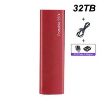 샤오미 휴대용 외장형 하드 SSD USB C 고속 디스크 1TB 2TB 4TB 16TB, [02] Black 2TB