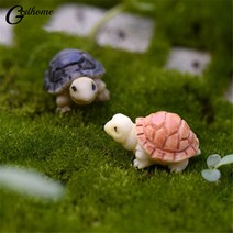 커먼머스크 터틀 톡토기 소라게 렉사 달팽이 사랑스러운 거북이 마이크로 요정 인형 1 쌍 미니어처 정원, 한개옵션0