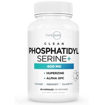 타입제로 포스파티딜세린 알파GPC 후퍼진A 400MG 90캡슐, 1개, 90정