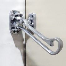 현관문 안전고리 빗장쇠 탱크 3LOCKS 안전체인, 블랙