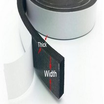 방음재 흡음재 고무 자체 접착 스폰지 씰 스트립 epdm 폼 단면 강력한 방음 충돌 방지, 4.1roll - T2mm x W30mm x L10m