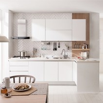 [현대리바트 본사직영] 리바트키친 델리스 주방 싱크대 1.5m~6.2m (인덕션2구+하이라이트1구 전기쿡탑 구성) / 철거 실측 시공비 포함, 15. 5.6m