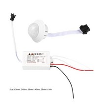 재실 감지기 모션 센서 인체 스마트 스위치 적외선 라이트 220V 스위치에 사용, [01] WHITE, 1개