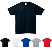 20수 코튼 기본 무지티 반팔티 라운드 면티 프린팅 주문제작 아동용 남여공용 빅사이즈