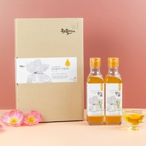 [농부플러스 선물세트] 국산 냉압착 생들기름 저온착유 들기름 참기름 2병 선물세트 180ml (교차선택가능), 6) 저온착유 참기름 2병